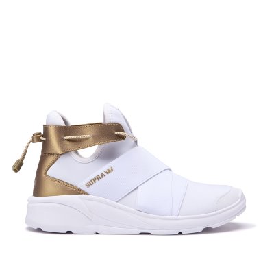 Supra Anevay Women's Sneakers White / Gold | AU305002