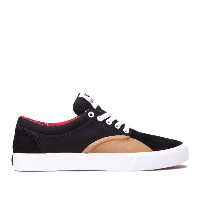 Supra Chino Women's Skate Shoes Black / Brown / red | AU505015