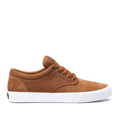 Supra Chino Women's Skate Shoes Dark Brown | AU888201