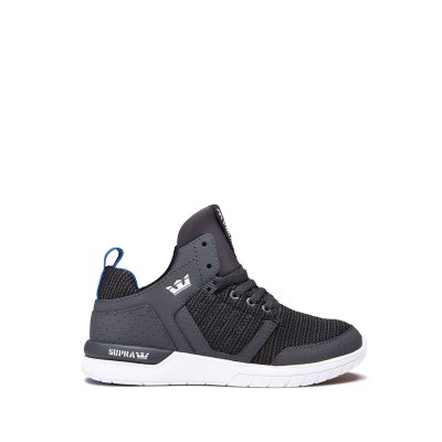 Supra High Tops Method Kids' Shoes Black / Grey / Blue | AU348829