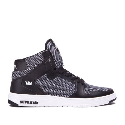 Supra High Tops Vaider 2.0 Men's Shoes Black / White | AU773295