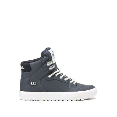 Supra High Tops Vaider Cold Weather Kids' Shoes Dark Grey | AU940084