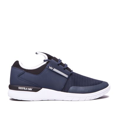 Supra Low Tops Flow Run Men's Shoes Navy / Black | AU990022