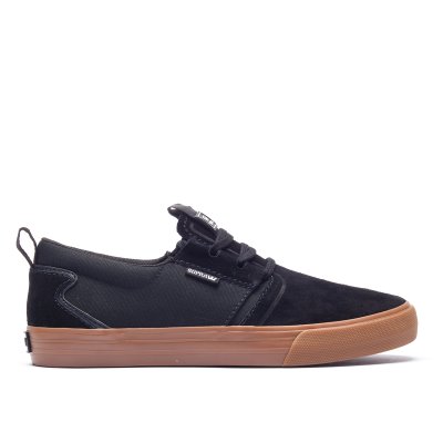 Supra Low Tops Flow Women's Shoes Black / Black | AU889849