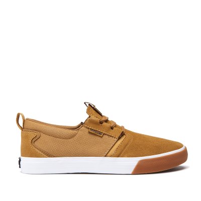 Supra Low Tops Flow Women's Shoes Brown / White | AU561705