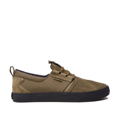 Supra Low Tops Flow Women's Shoes Olive / Black | AU085563