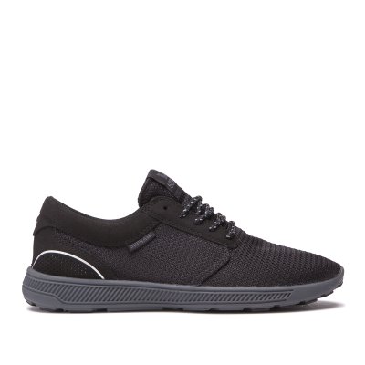 Supra Low Tops Hammer Run Men's Shoes Black / Grey | AU086335