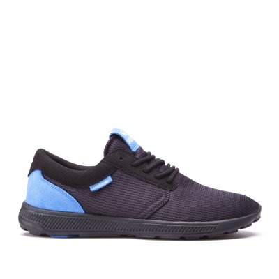Supra Low Tops Hammer Run Men's Shoes Black / Royal Blue | AU972839