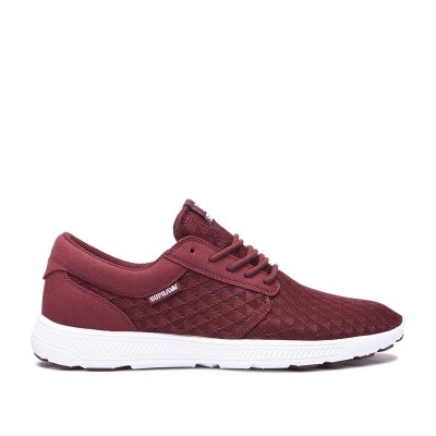 Supra Low Tops Hammer Run Men's Shoes Burgundy / White | AU217087