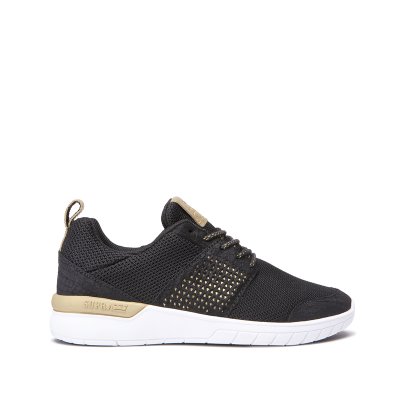 Supra Low Tops Scissor Women's Shoes Black / Gold | AU050328