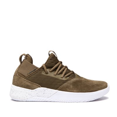Supra Low Tops Titanium Women's Shoes Olive | AU099455