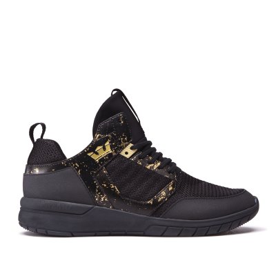 Supra Method Men's Running Shoes Black / Gold | AU644094