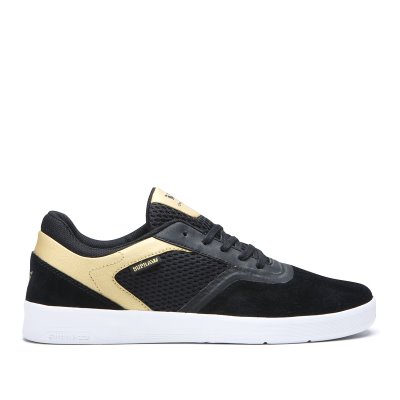 Supra Saint Women's Skate Shoes Black / Gold | AU447070
