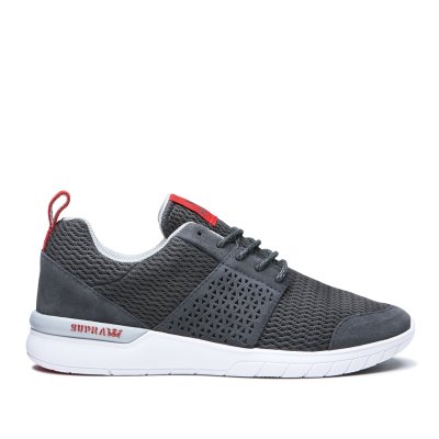 Supra Scissor Men's Running Shoes Dark Grey / Red | AU931466