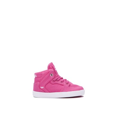 Supra Vaider Kids' Sneakers Pink / Silver / White | AU886168